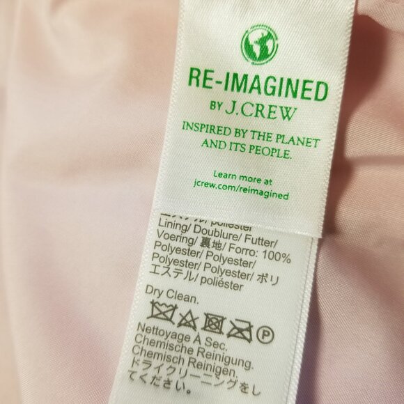 J Crew Re Imagined Pink Houndstooth Campbell Blazer Jacket *  Ladies Size 8 - Picture 10 of 11